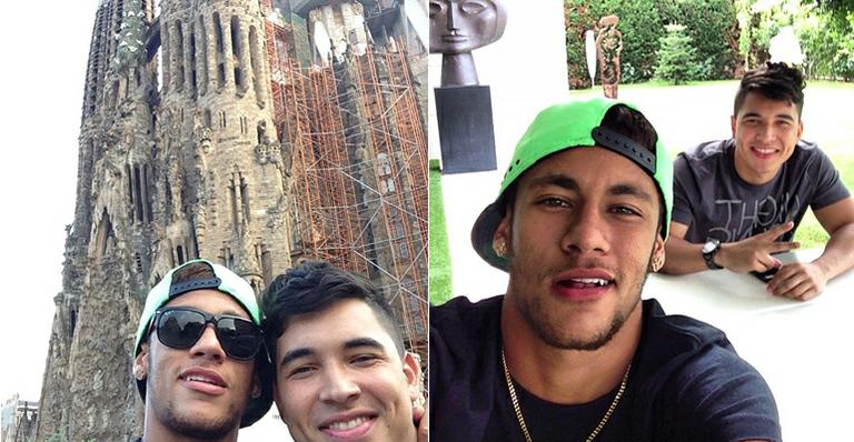 Neymar tem dia de turista e visita templo Sagrada Família em Barcelona