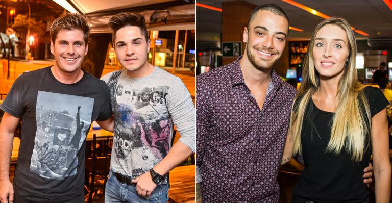 Felipe Titto, Carla Diaz e Lucas Malvacini conferem show de Leo Miranda no Rio de Janeiro