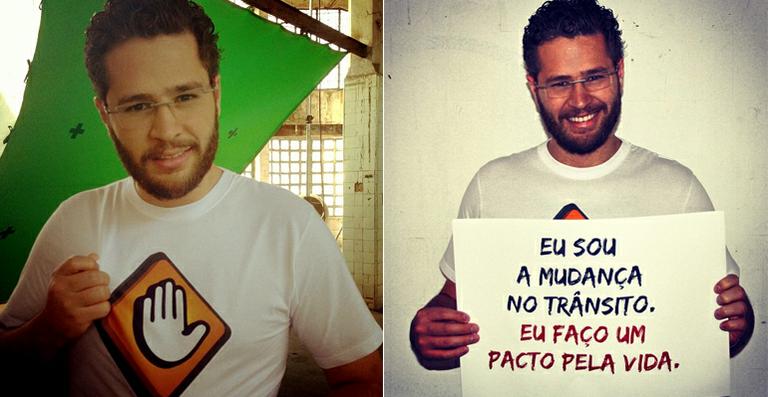 Pedro Leonardo apoia campanha de trânsito depois de sofrer grave acidente de carro