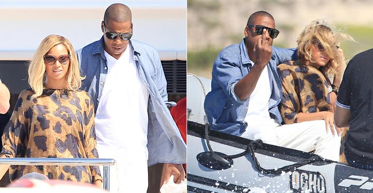 Jay Z se irrita com paparazzo em passeio de barco com Beyoncé