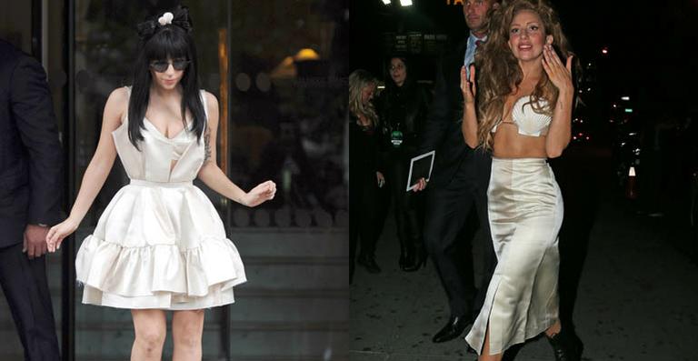 Lady Gaga usa look do brasileiro Alexandre Herchcovitch pela quarta vez