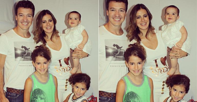 Helena, filha de Rodrigo Faro e Vera Viel, já sabe engatinhar. Assista ao vídeo