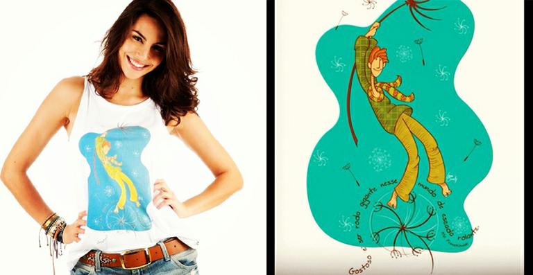 Mel Fronckowiak empresta poesia para estampa de camiseta