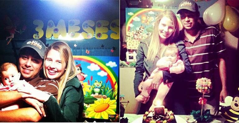 Debby Lagranha festeja os três meses da primeira filha, Maria Eduarda