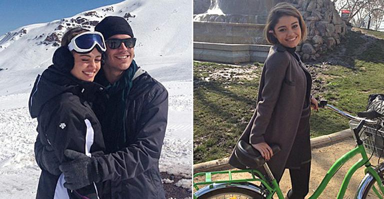 Sophie Charlotte e Marco Pigossi gravam cenas da lua de mel de Amora e Bento no Chile