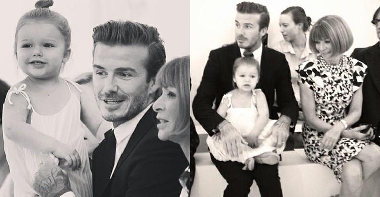 Harper Seven, filha de David e Victoria Beckham, é a queridinha de Anna Wintour