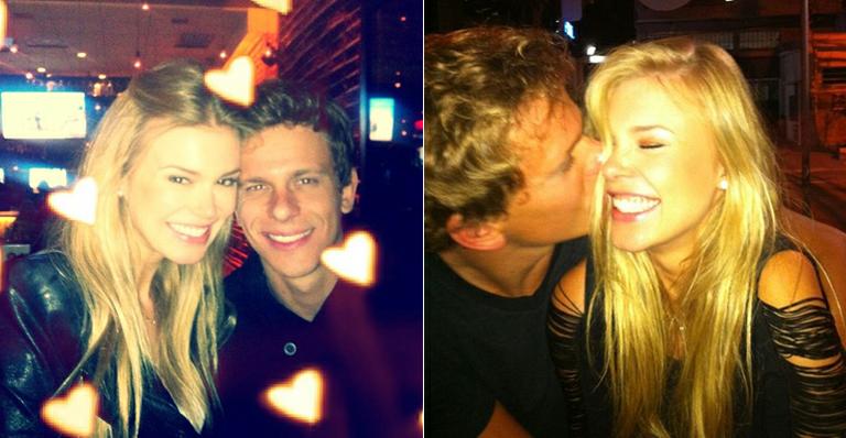 Cesar Cielo comemora um ano de namoro com a modelo Kelly Gisch