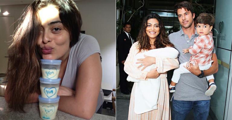 Juliana Paes comenta a sua rotina agitada de amamentação: Não estou dormindo nada