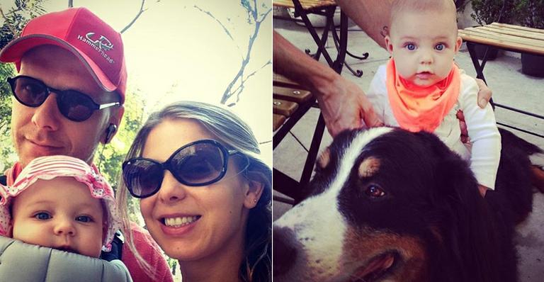 Xuxa e Sheila passeiam com a pequena Brenda