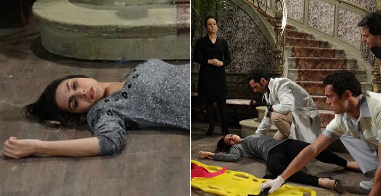 Amor à Vida: Leila sofre acidente e rola escada abaixo na mansão de Nicole
