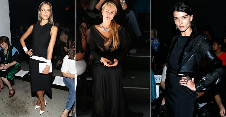 NYFW: preto domina o visual das fashionistas da primeira fila. Veja e aprenda a usar