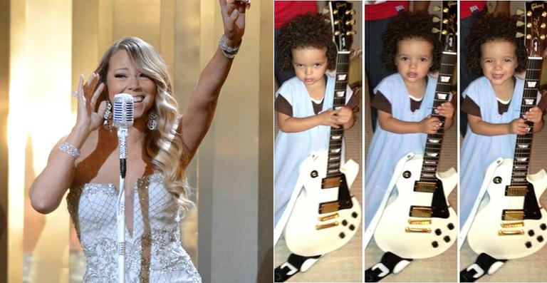 Mariah Carey mostra foto do filho em estilo de rock star