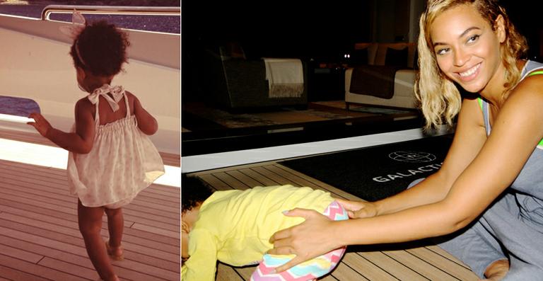 Beyoncé mostra fotos com a filha, Blue Ivy, durante férias na Europa