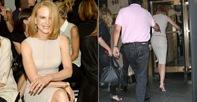 Nicole Kidman é atropelada por bicicleta na porta de hotel. Assista ao vídeo!