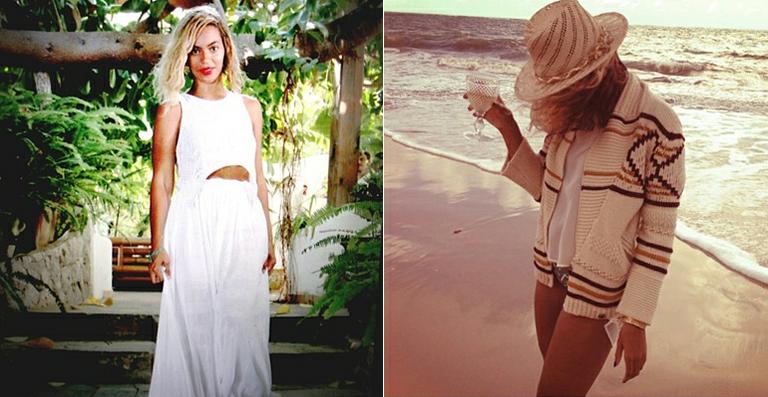 Em turnê, Beyoncé mostra fotos em praia no Brasil