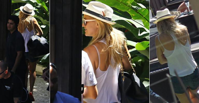 Kate Hudson está no Brasil com o marido para o Rock in Rio