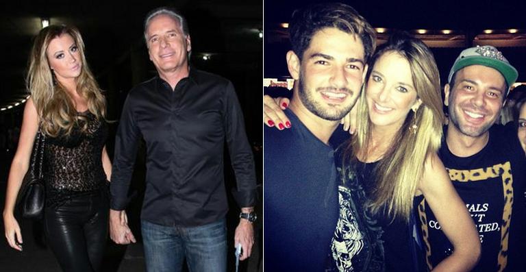 Roberto Justus e namorada vão ao mesmo evento que Ticiane Pinheiro
