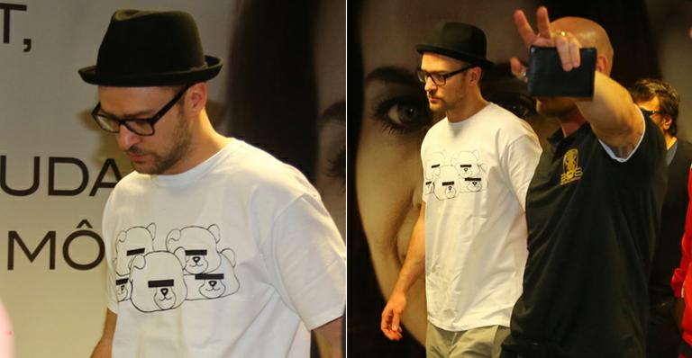 Mancando, Justin Timberlake deixa o Brasil