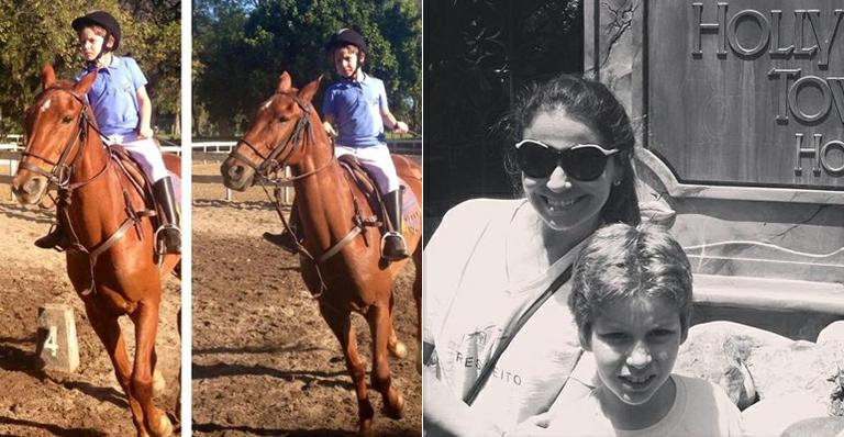 Filho de Giovanna Antonelli mostra paixão pelo hipismo: “Mini deuso”