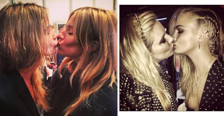Cara Delevingne repete cena do ‘selinho’ com Sienna Miller