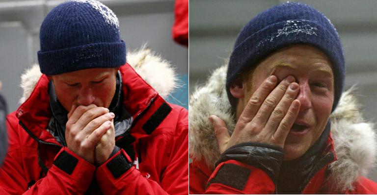 Príncipe Harry enfrenta uma temperatura de 35 graus abaixo de zero em freezer gigante