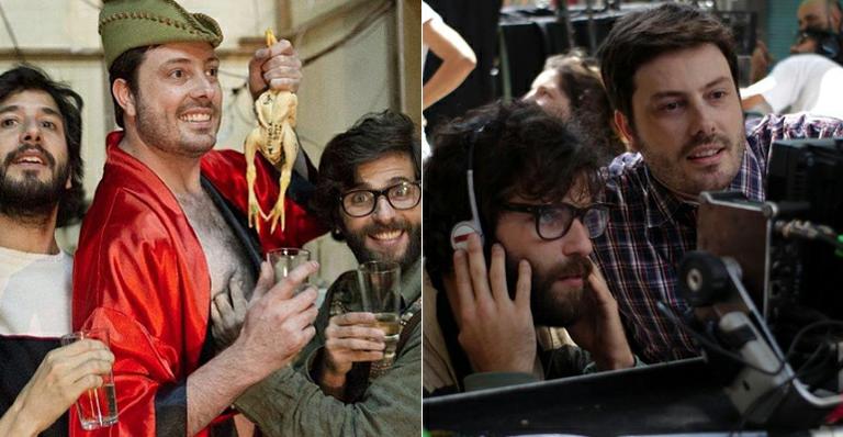 Bruno Gagliasso faz graça com peito de Danilo Gentili em nova imagem do filme ‘Mato Sem Cachorro’