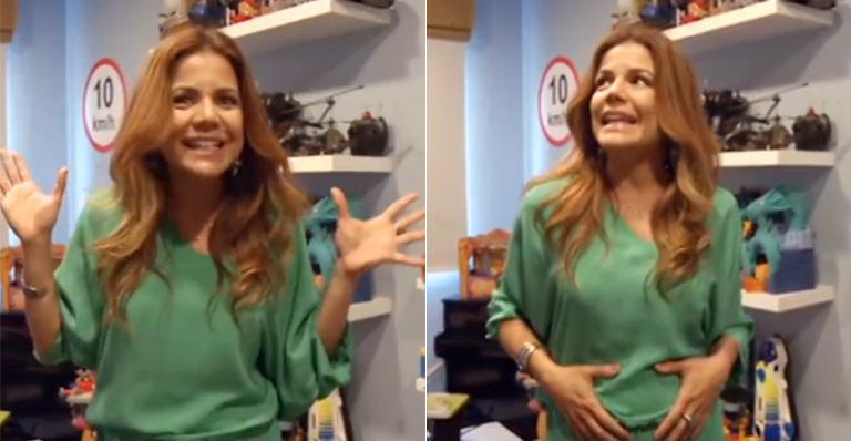 Nivea Stelmann mostra como será o quartinho da filha, Bruna, e explica escolha do nome