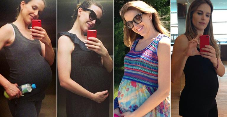 Relembre o crescimento do barrigão de grávida de Mariana Ferrão