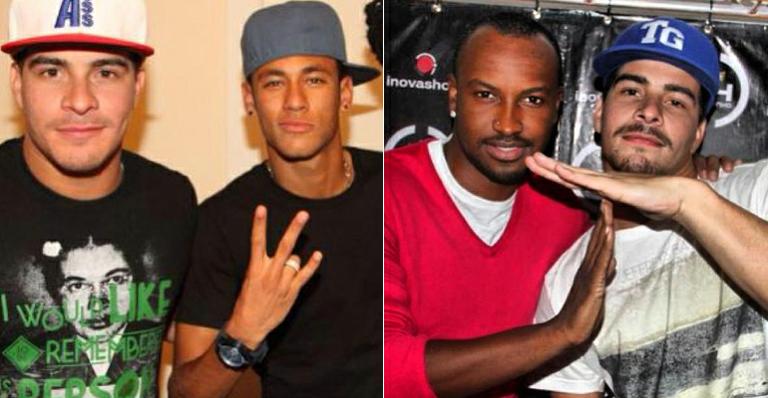 Neymar e Thiaguinho parabenizam o amigo Thiago Martins
