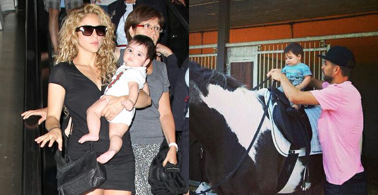 Filho de Shakira anda a cavalo pela primeira vez
