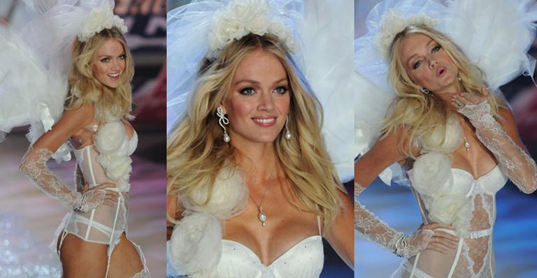 Angel da Victoria’s Secret faz ‘dieta’ com pasta de amendoim