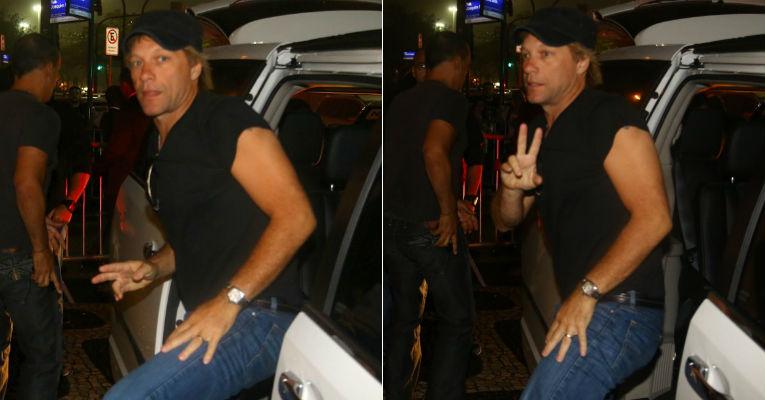 Jon Bon Jovi desembarca no Rio de Janeiro