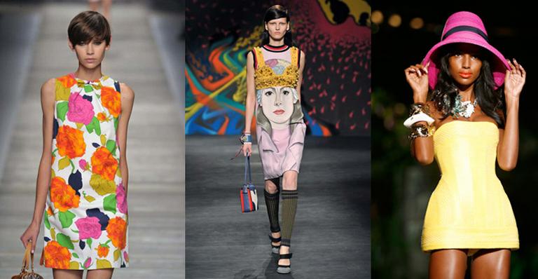 Praia e arte de rua nos vestidos desfilados em Milão