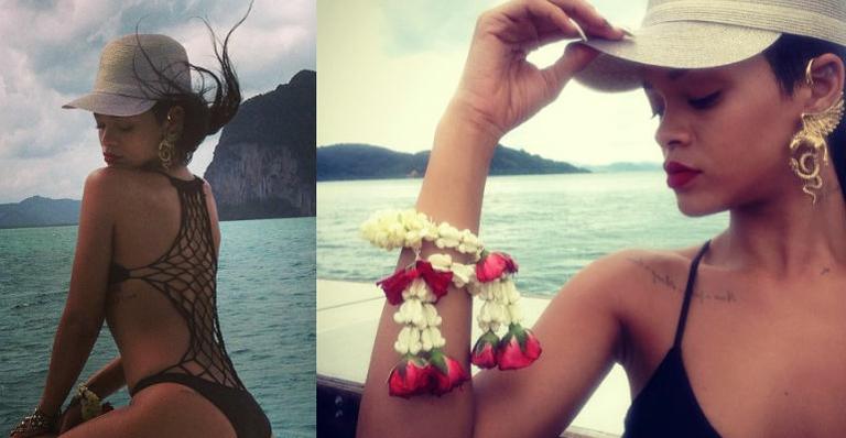 Rihanna mostra fotos de sua viagem à Tailândia
