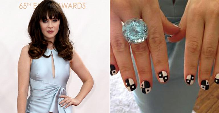 Unhas decoradas: veja o passo a passo para copiar a nail art de Zooey Deschanel