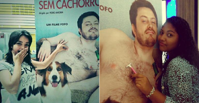 Foto de Danilo Gentili nu em cartaz de filme vira piada na internet