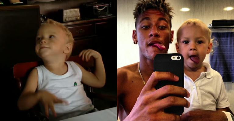 Filho de Neymar canta música de Michel Teló e Melanina Carioca