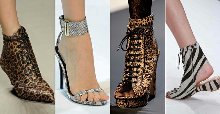 Sapato animal print é tendência para o verão 2014. Aprenda a usar