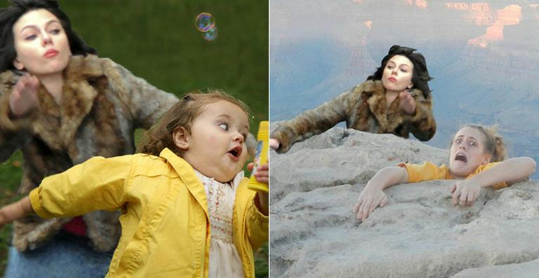Tombo de Scarlett Johansson vira piada na internet. Veja as montagens!