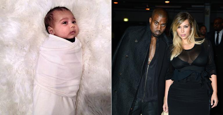 Kim Kardashian publica foto de North West no Instagram