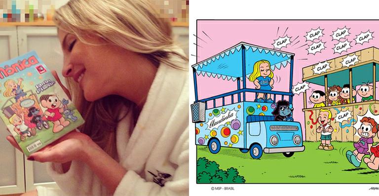 Claudia Leitte festeja o lançamento de sua personagem na Turma da Mônica