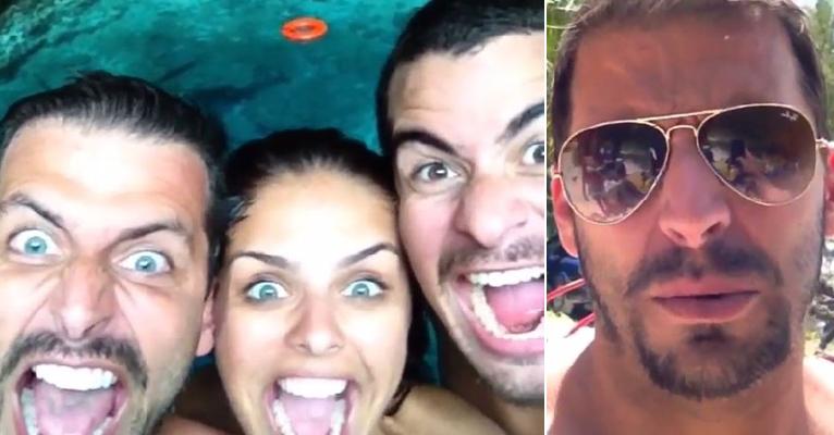 Henri Castelli curte o Caribe com Paloma Bernardi e Thiago Martins