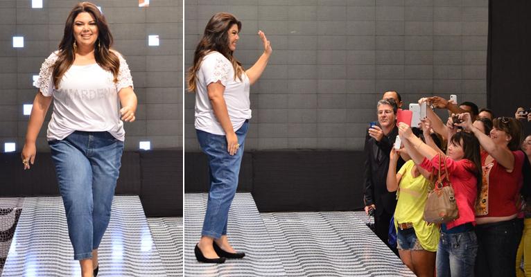 Em dia de modelo, Fabiana Karla, a Perséfone de Amor à Vida, faz sucesso em Maringá