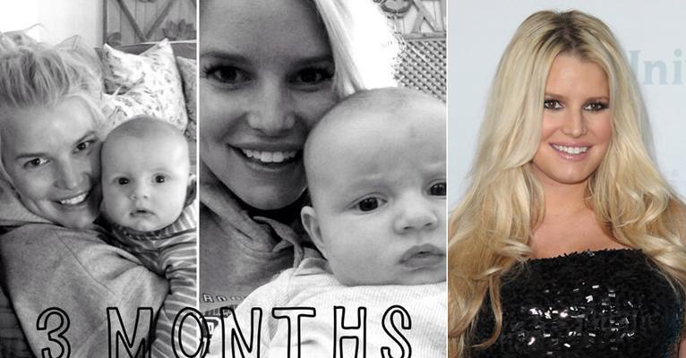 Jessica Simpson comemora três meses de vida do filho Ace