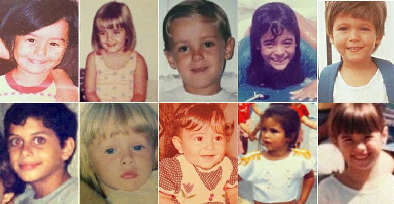 Semana das crianças: veja fotos dos famosos na infância