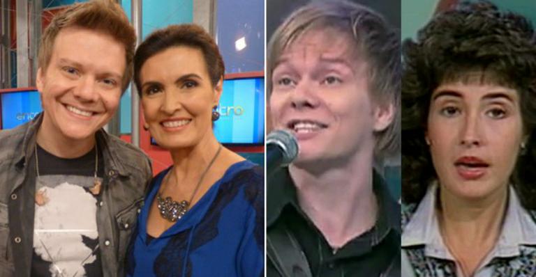 Michel Teló e Fátima Bernardes relembram seus antigos visuais