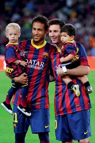 Pais Neymar e Messi: gol