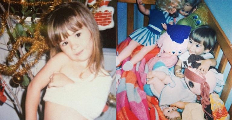 Tatá Werneck mostra foto da infância com a clavícula quebrada