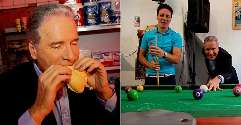 Roberto Justus come pão com mortadela em gravação do ‘O Melhor do Brasil’