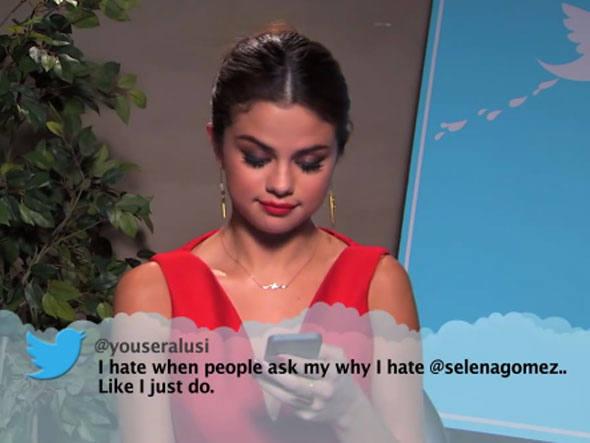 Veja Kate Perry, Selena Gomez e outros famosos lendo tweets maldosos sobre si mesmos